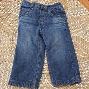 Healthtex Kids Fleece Lined Denim Jeans Dark Stone Wash 18m